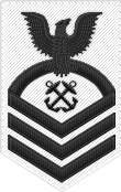 Chief Petty Officer badge for summer white