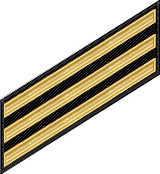 Petty officer's gold service stripes