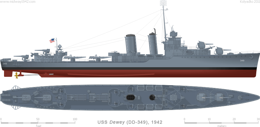 USN Destroyer DD-349 "Dewey"